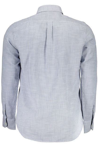  - Elegant Light Blue Cotton Shirt for Men