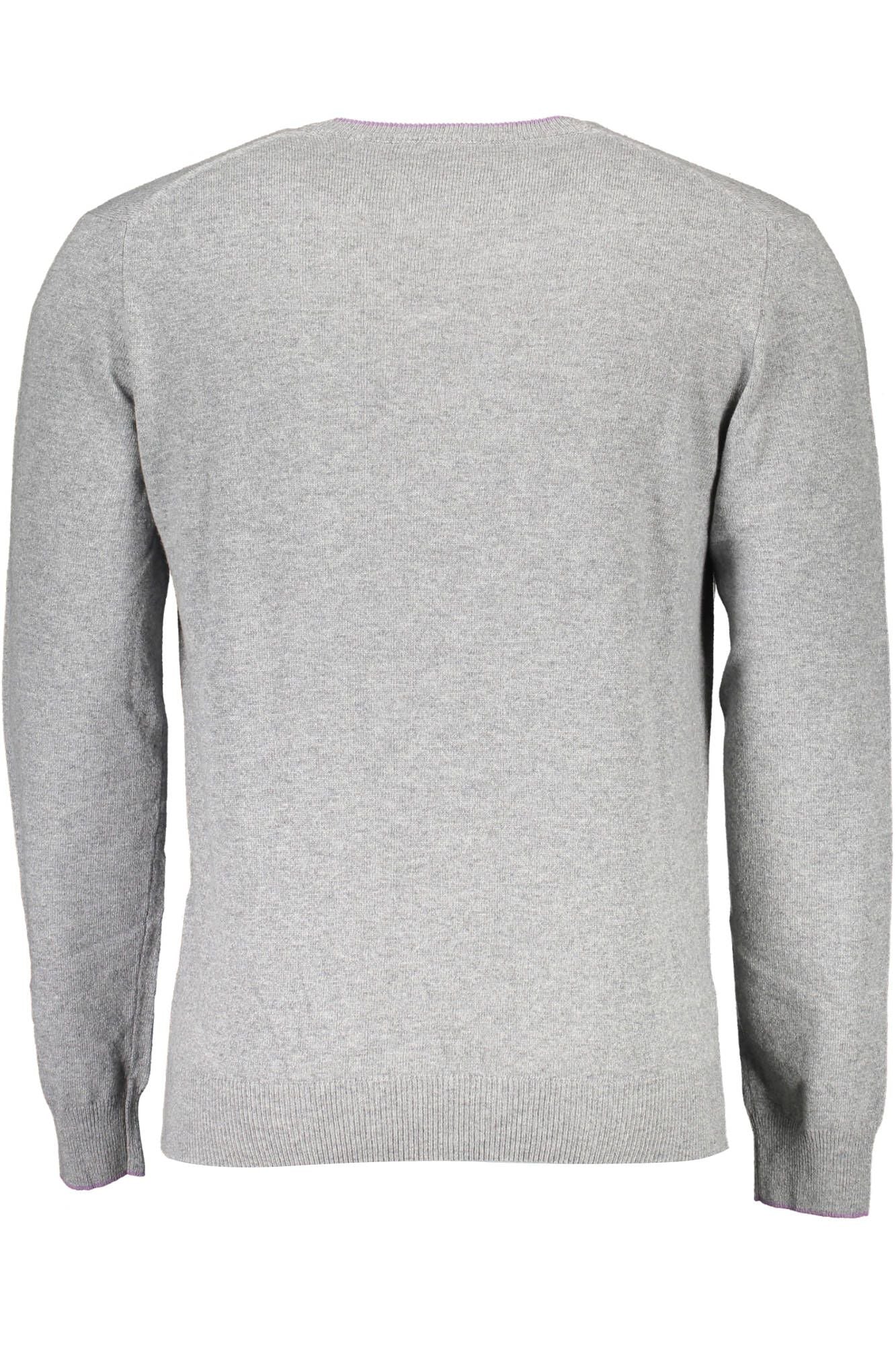  - Gray Wool Men Sweater