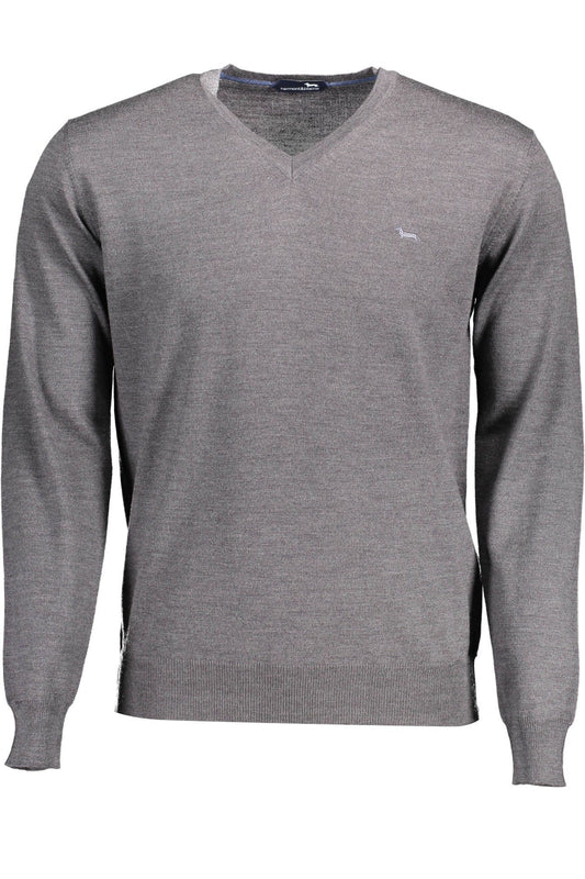  - Gray Wool Men Sweater