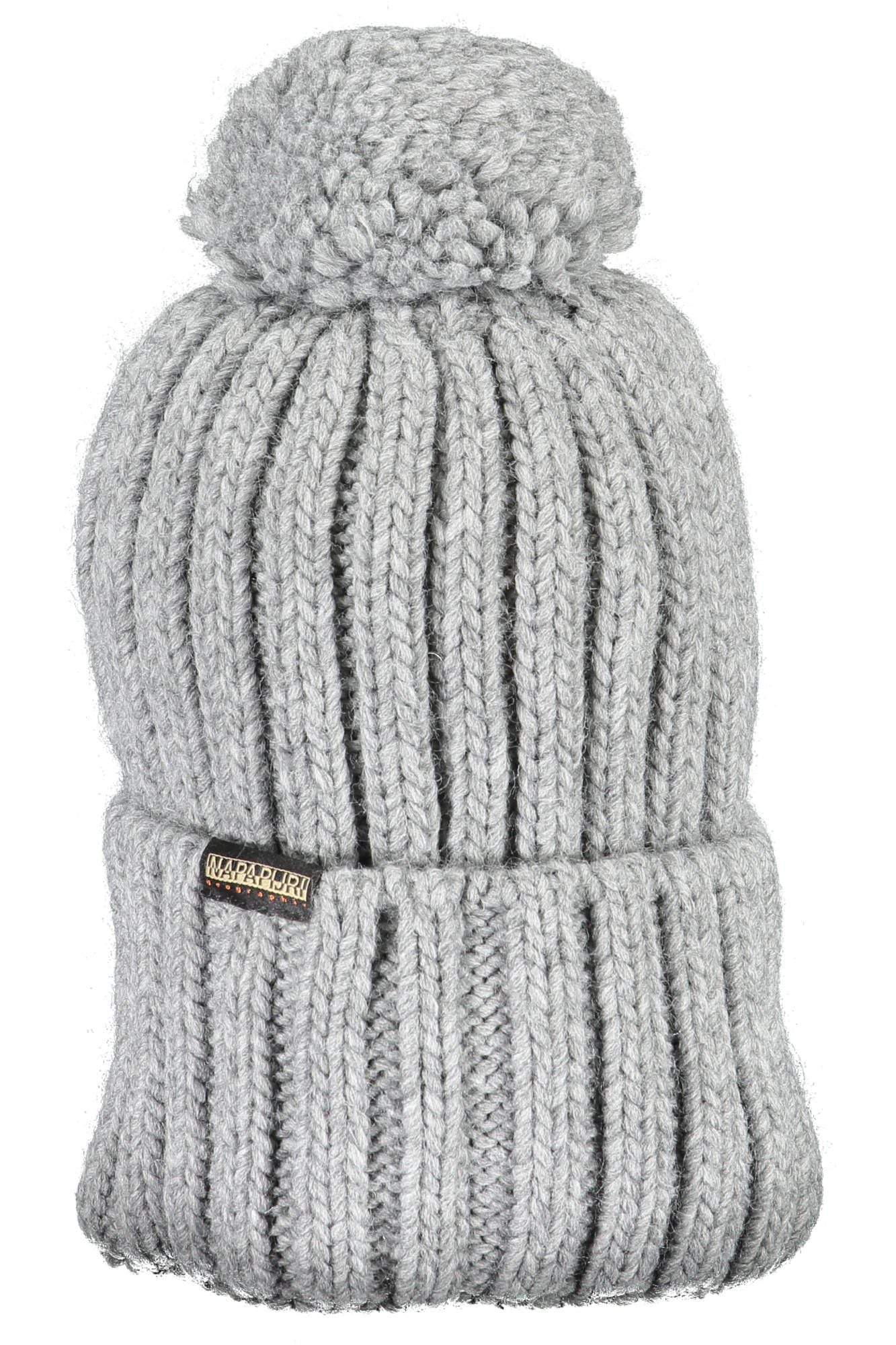 Light Grey Chunky Men Hat with PomPom