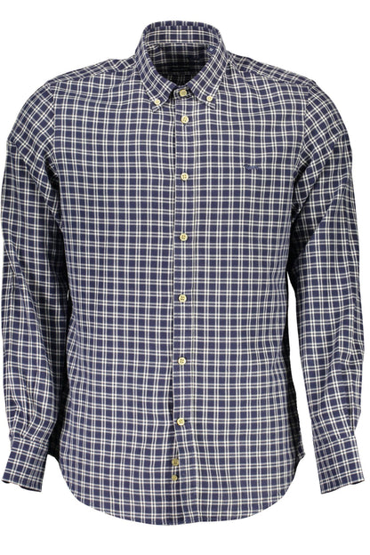 Blue Cotton Men Shirt - The Luxe Alliance