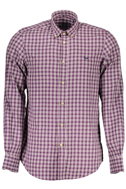  - Purple Cotton Men Shirt