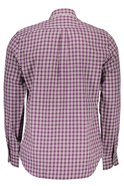  - Purple Cotton Men Shirt