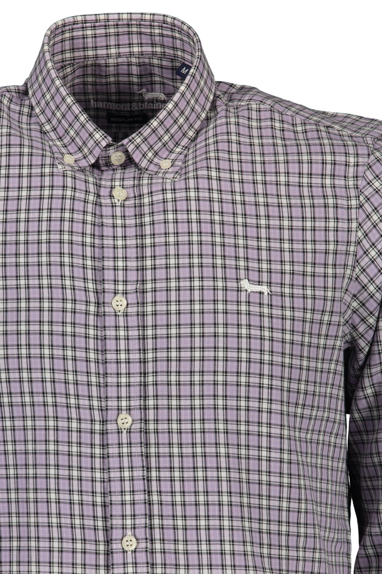 Purple Cotton Men Shirt