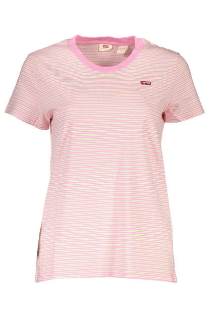  - Pink Cotton Women T-Shirt