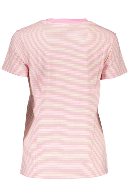  - Pink Cotton Women T-Shirt