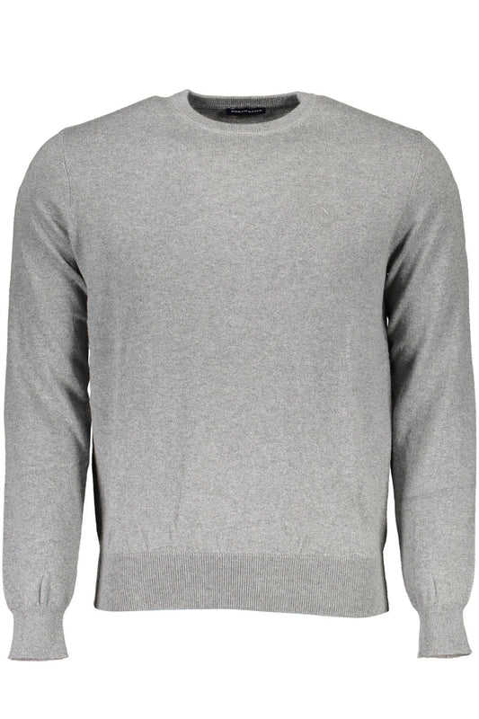  - Gray Cotton Men Sweater