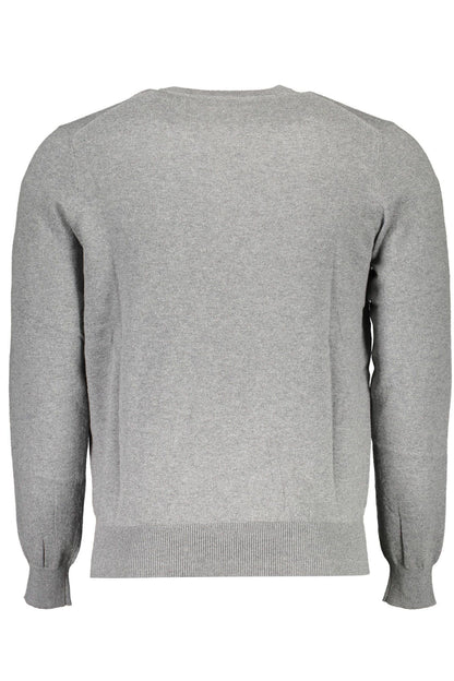  - Gray Cotton Men Sweater