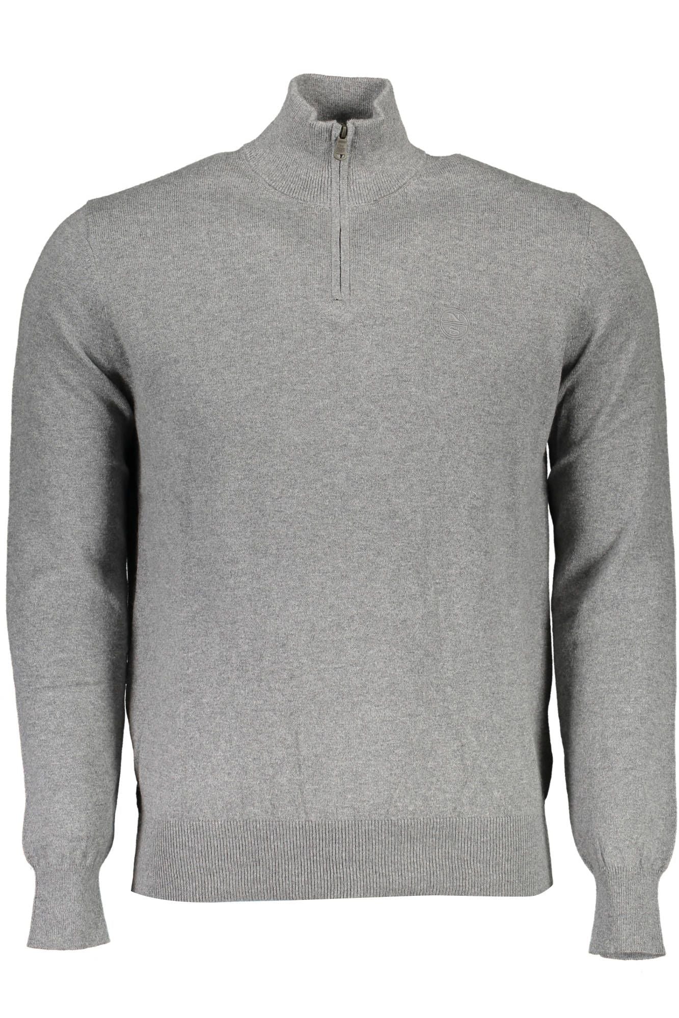  - Gray Cotton Men Sweater