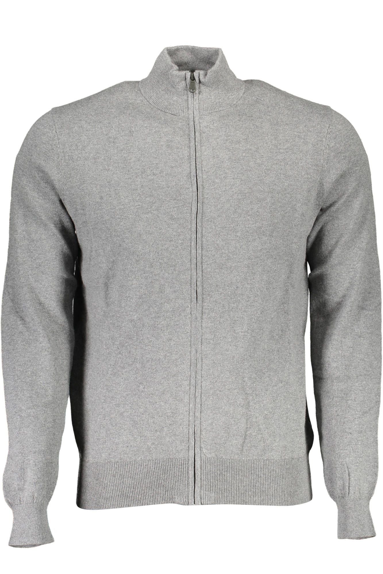  - Gray Cotton Men Sweater