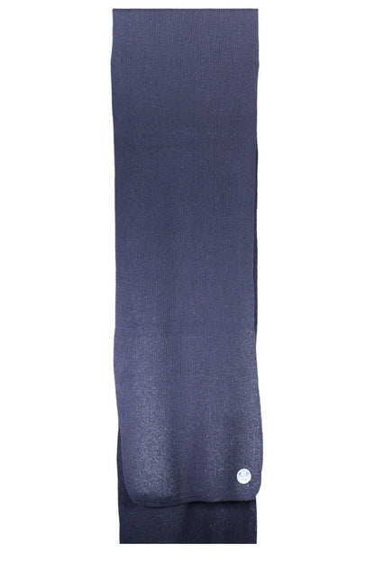  - Blue Cotton Men Scarf