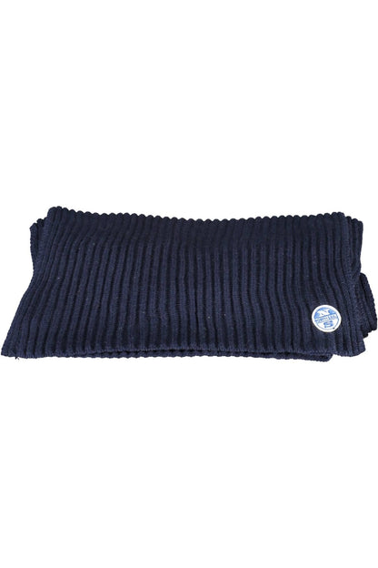  - Blue Cotton Men Scarf