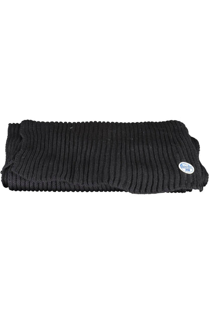  - Black Cotton Men Scarf