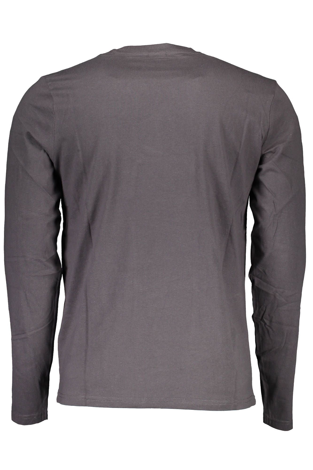  - Gray Cotton Men T-Shirt