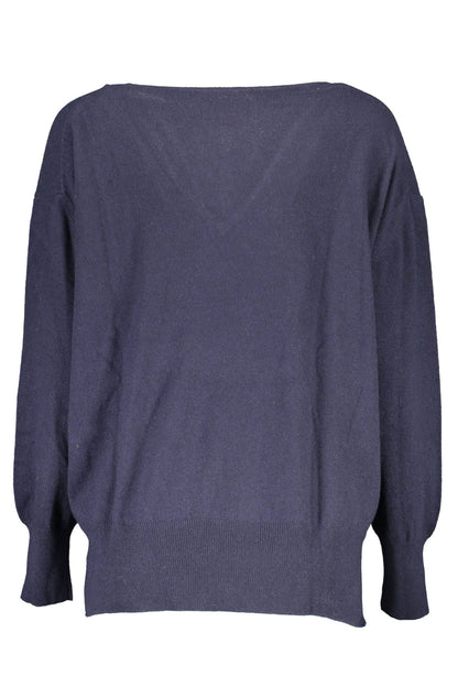  - Blue Wool Women Sweater