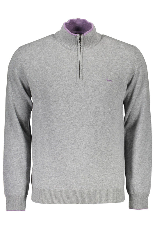  - Gray Wool Men Sweater