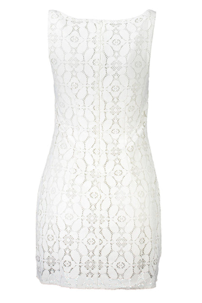  - White Polyester Women Dress