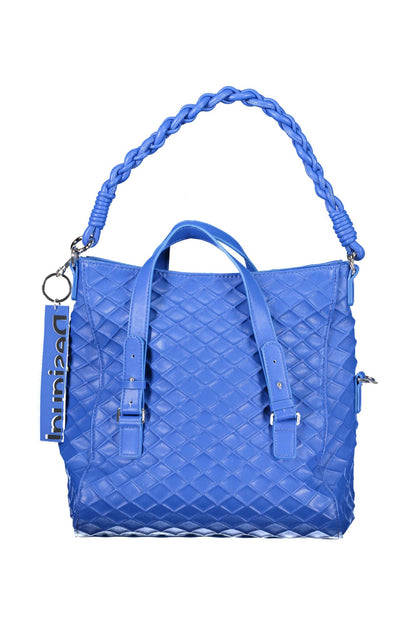  - Blue Polyethylene Women Handbag