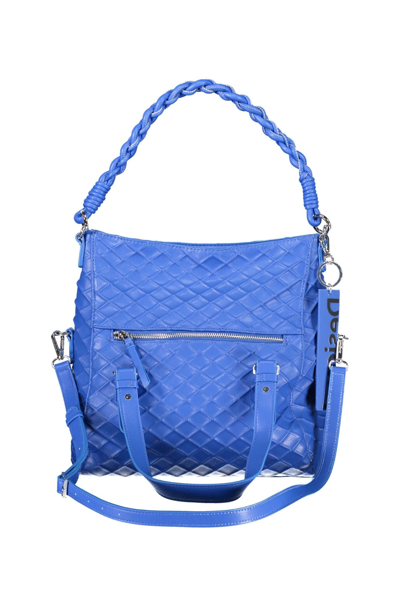  - Blue Polyethylene Women Handbag