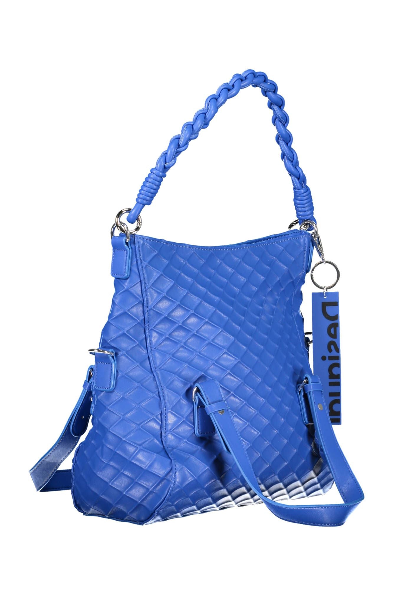  - Blue Polyethylene Women Handbag