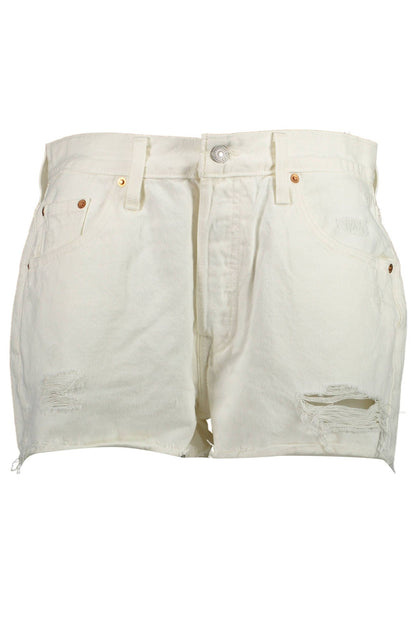  - White Cotton Women Jeans