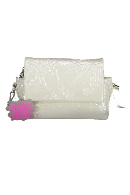  - White Polyethylene Women Handbag