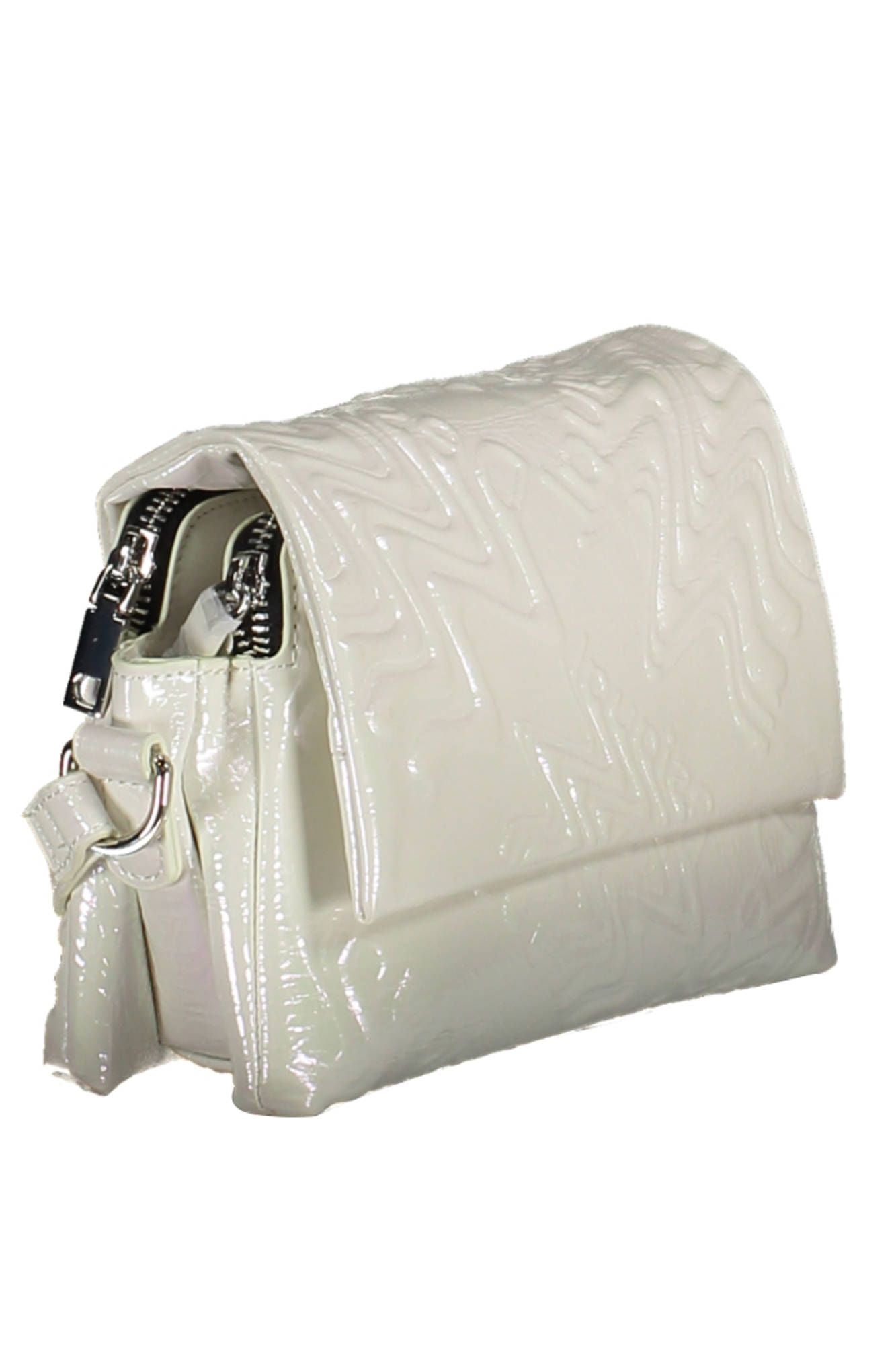  - White Polyethylene Women Handbag