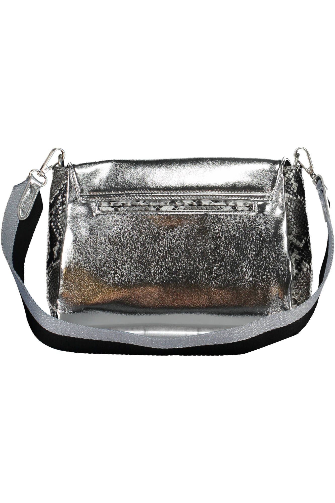  - Silver Polyethylene Women Handbag