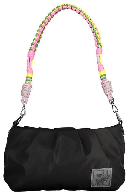  - Black Polyester Women Handbag