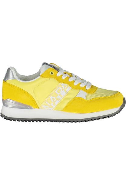  - Yellow Polyester Women Sneaker