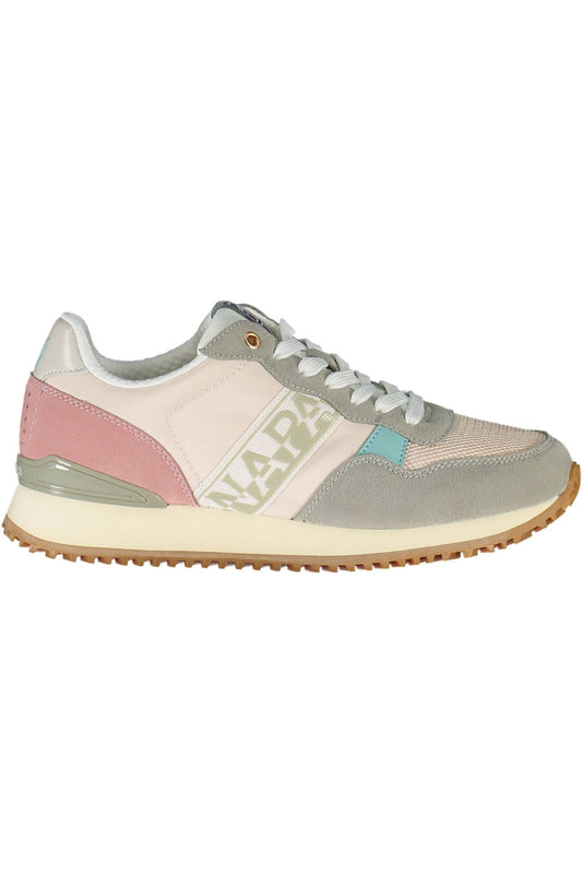  - Pink Polyester Womens Sneaker