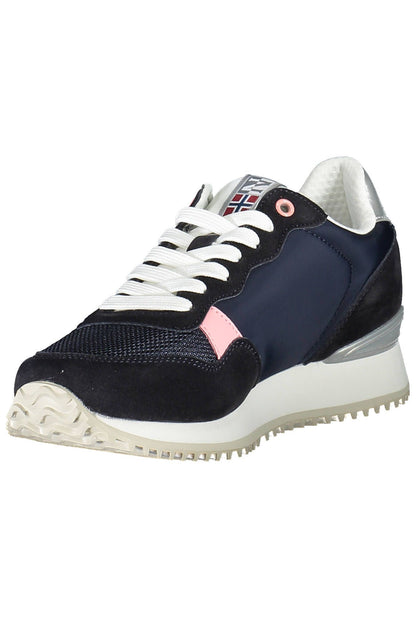  - Blue Polyester Women Sneaker