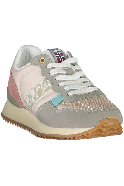  - Pink Polyester Womens Sneaker