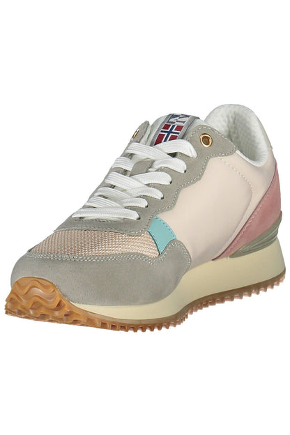  - Pink Polyester Womens Sneaker