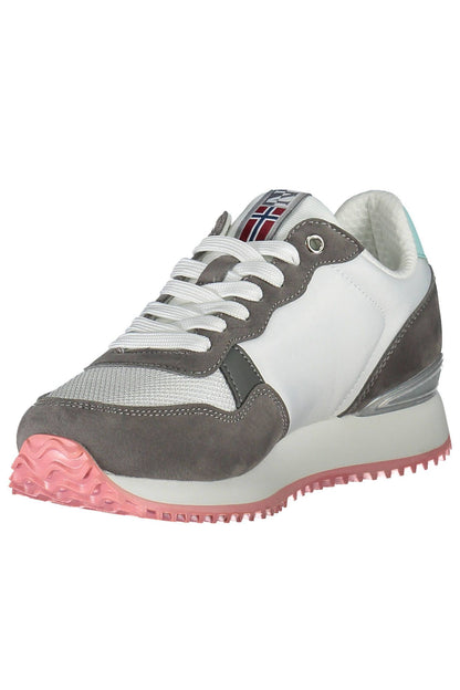  - White Polyester Women Sneaker