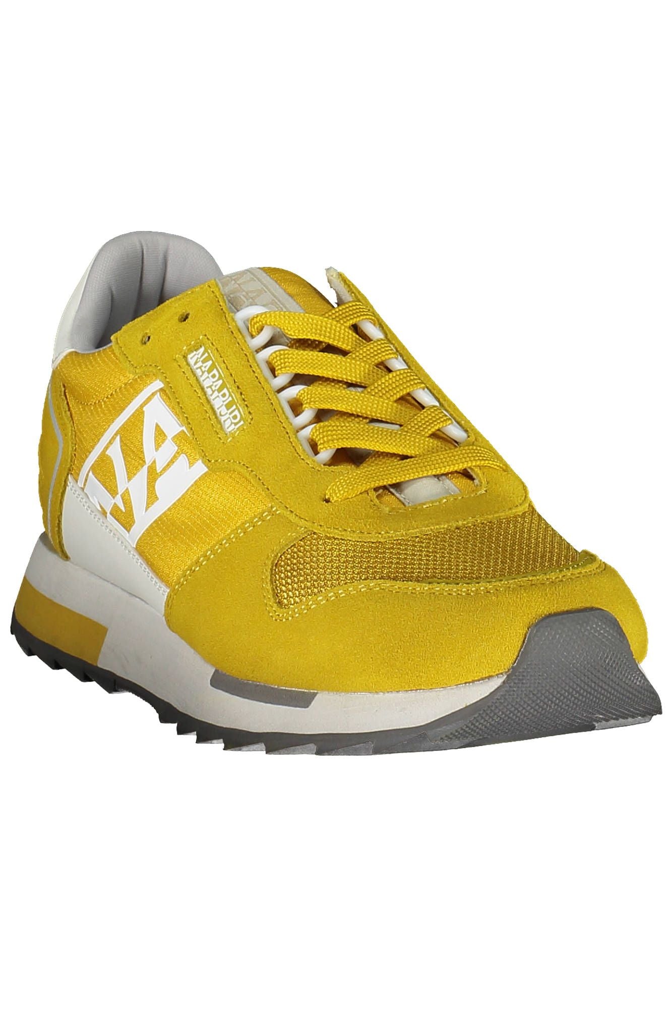  - Yellow Polyester Men Sneaker