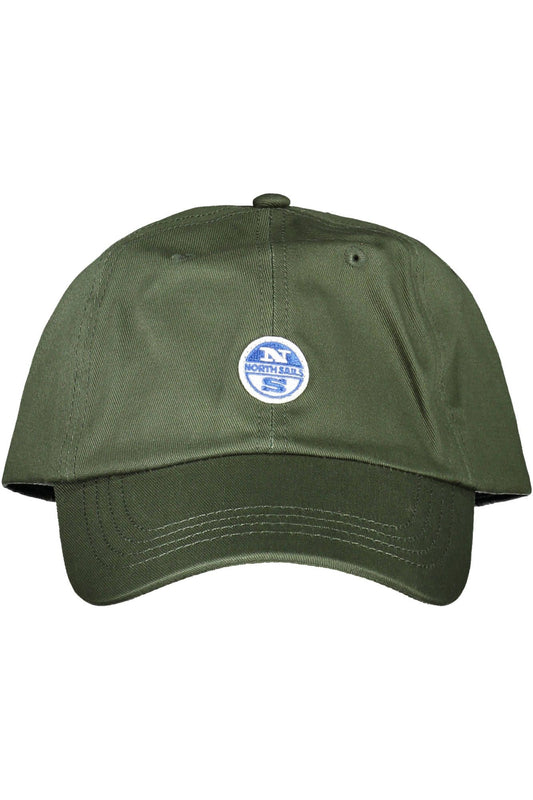 Green Cotton Men Cap - The Luxe Alliance