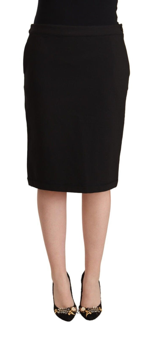  - Chic Black Pencil Skirt Knee Length