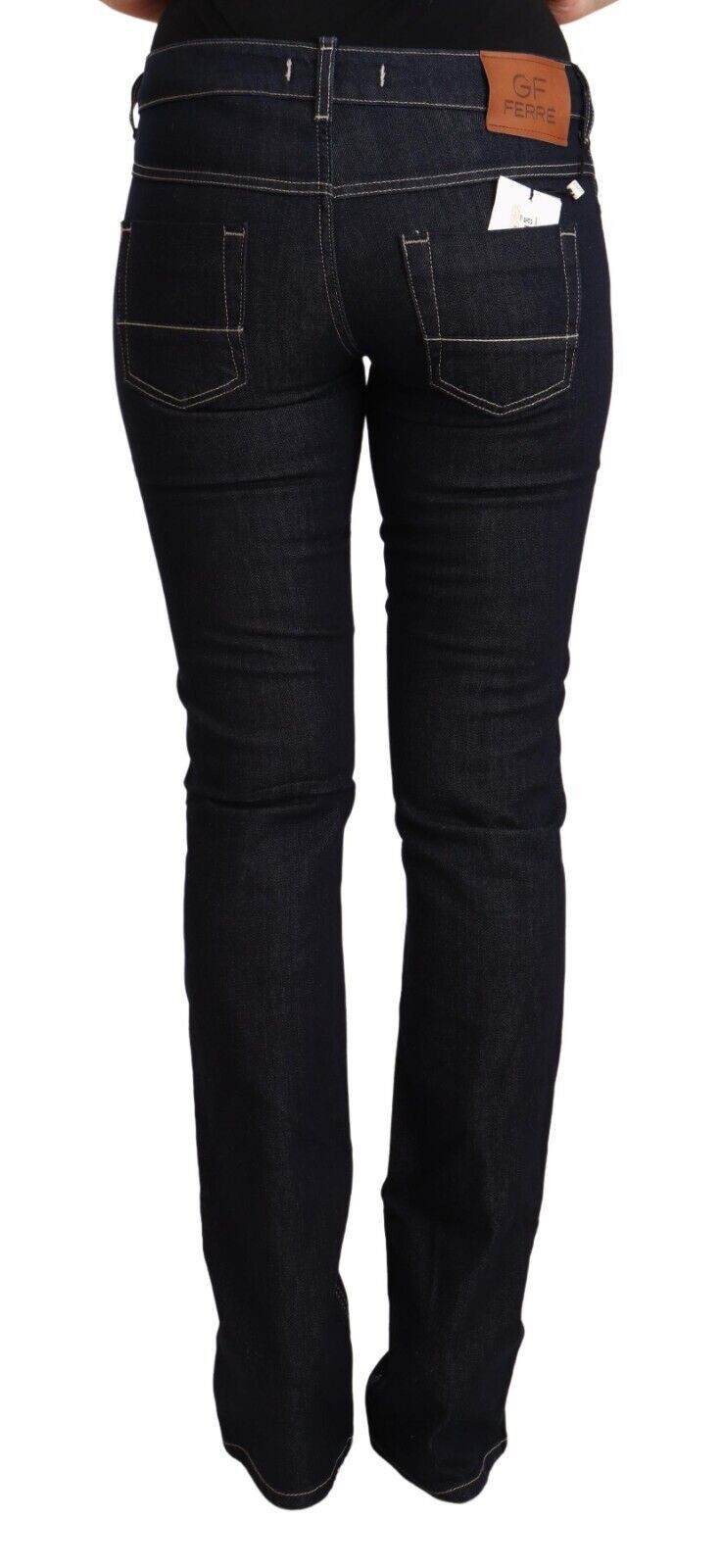  - Chic Low Waist Skinny Jeans in Timeless Black