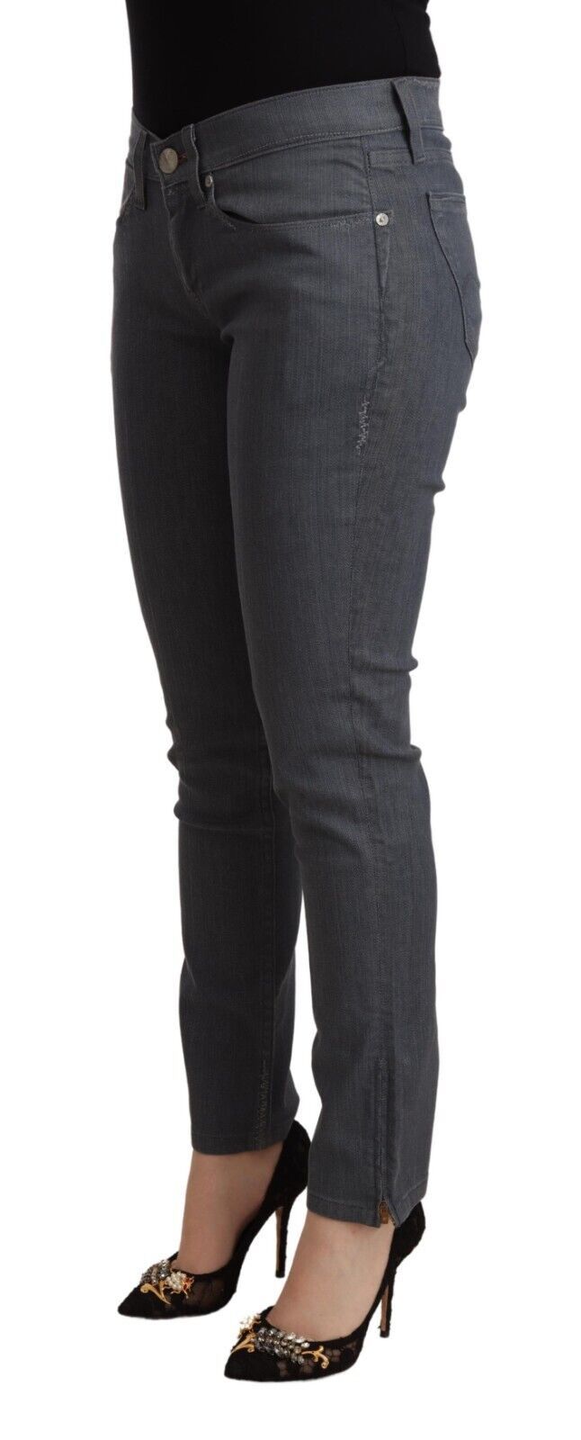  - Chic Slim Fit Grey Denim Delight