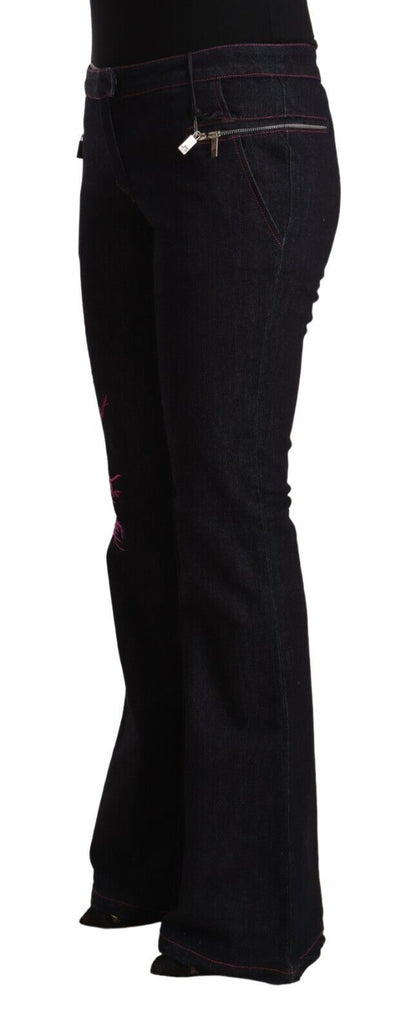  - Chic Mid Waist Flared Denim Elegance