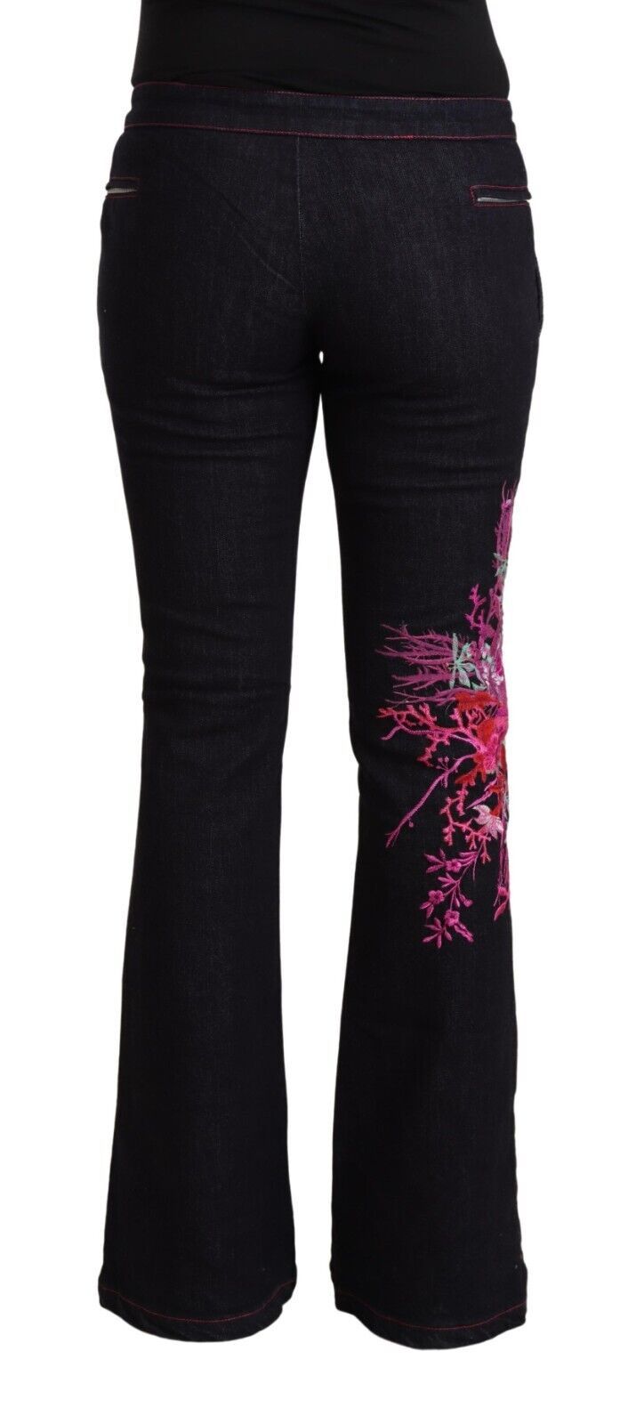  - Chic Mid Waist Flared Denim Elegance