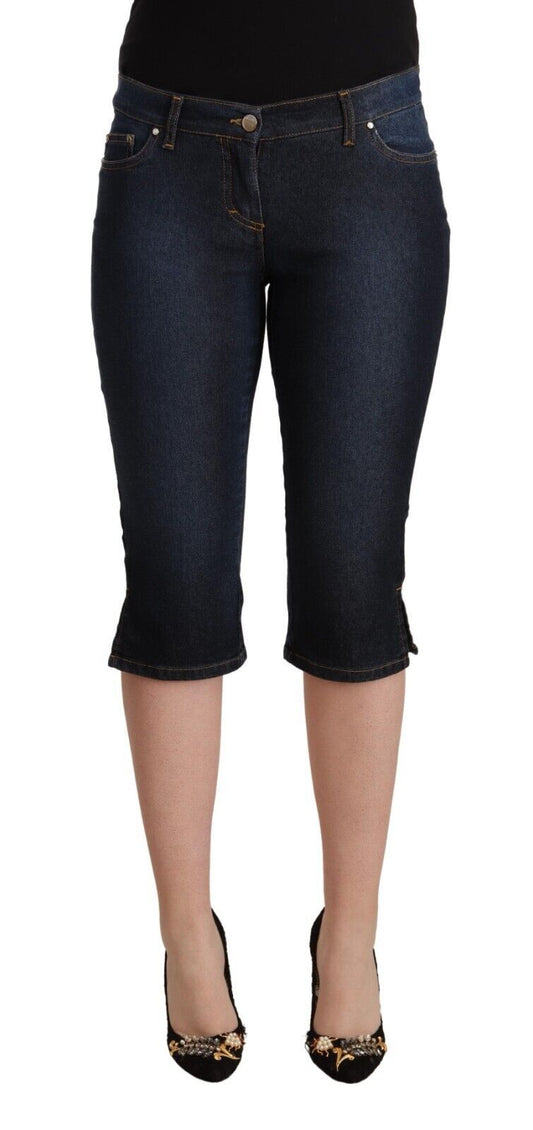  - Chic Low Waist Capri Denim Pants