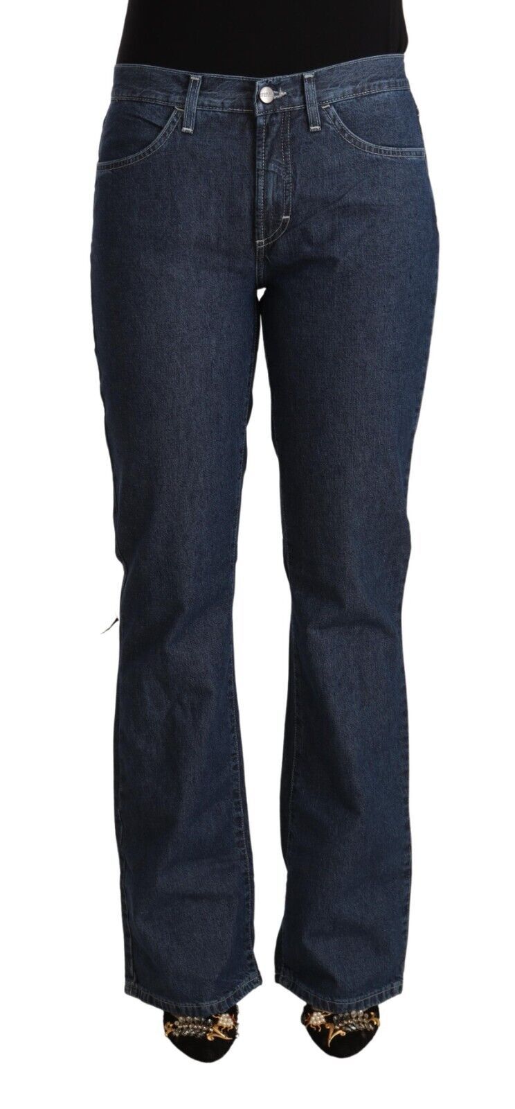  - Elegant Flared Cotton Jeans