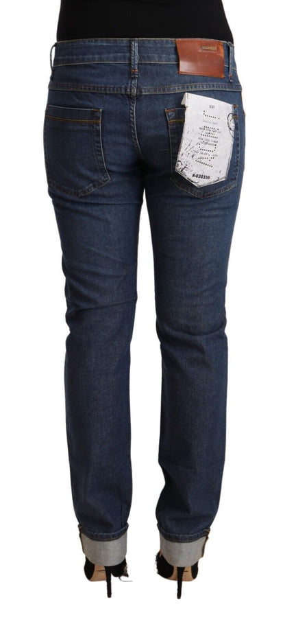  - Elegant Mid Waist Skinny Denim