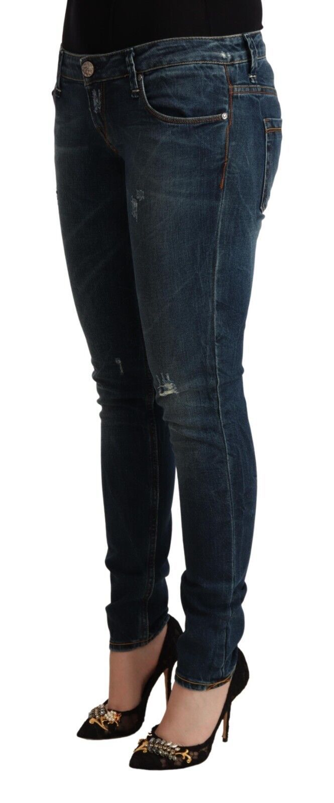  - Chic Low Waist Skinny Denim Jeans