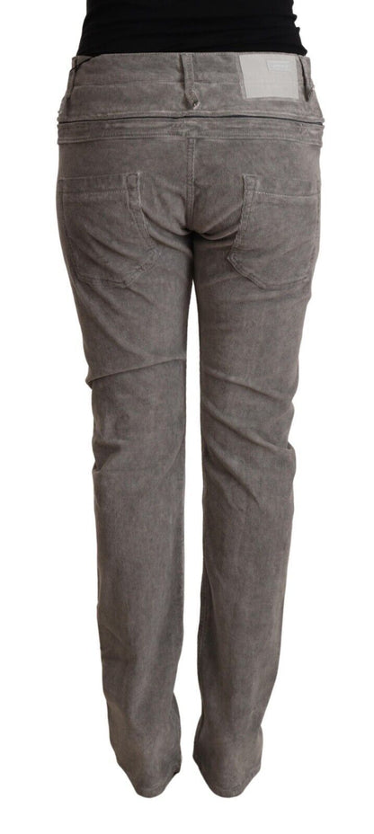  - Chic Gray High Waist Straight Fit Jeans