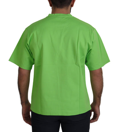  - Chic Green Crewneck Short Sleeve Tee