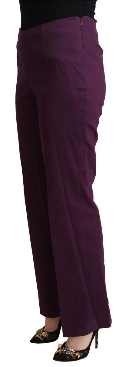  - Elegant Violet High Waist Tapered Pants