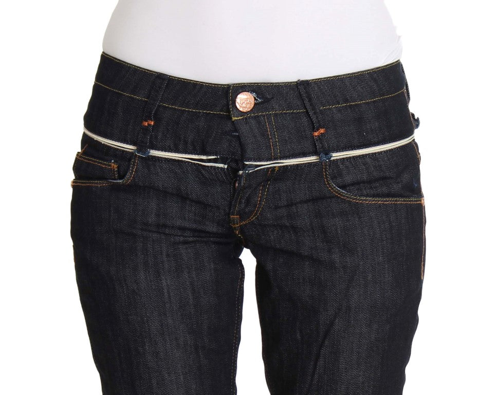  - Elegant Straight Leg Dark Blue Jeans